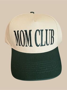 Slyfox Threads Mom Club Two-Tone Trucker Snapback Hat - White & Green